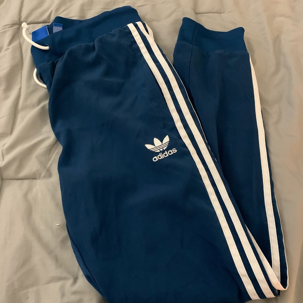 Adidas originals blue track pants